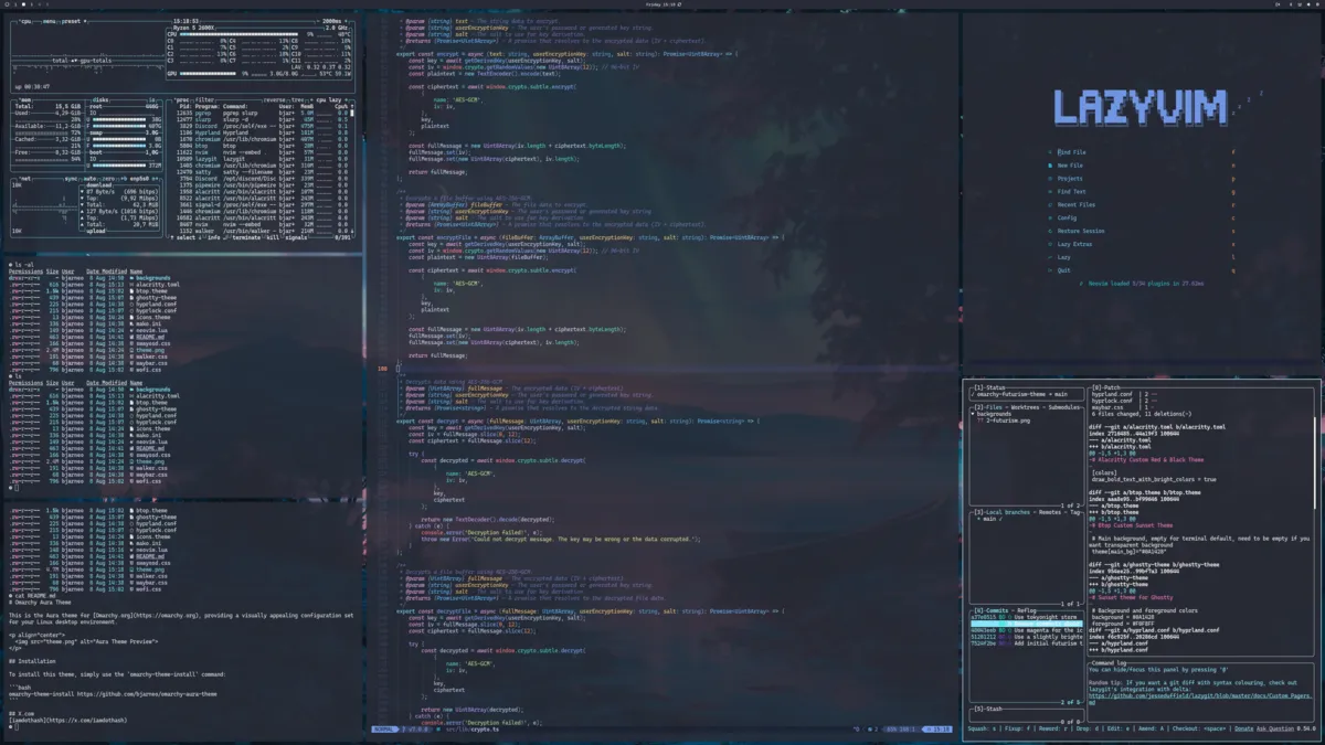 Aura theme screenshot
