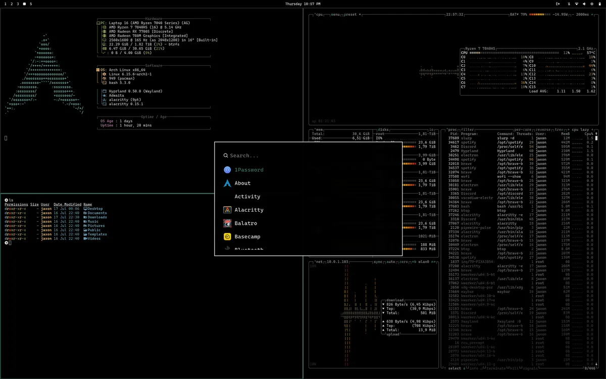 Midnight theme screenshot