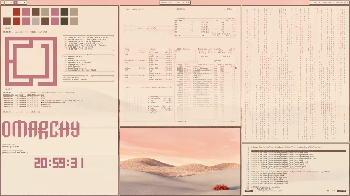 Rose of Dune theme screenshot