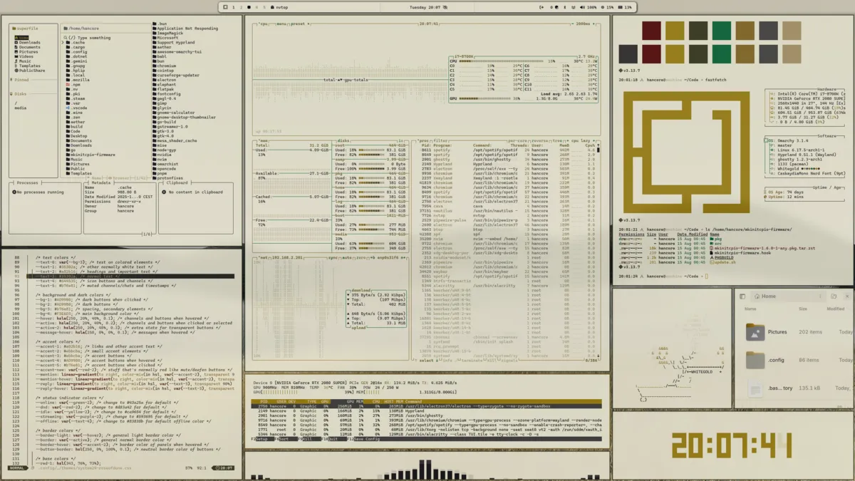 White Gold theme screenshot